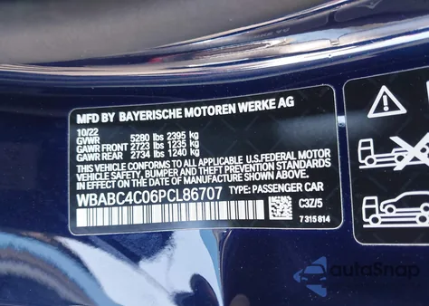 2023 BMW M850I xDrive z USA, uszkodzony, nr VIN WBABC4C06PCL86707